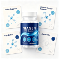 Capsules végétales à marque privée OEM NIAGEN NAD+ Booster 300mg pour l'énergie cellulaire et le soutien à l'âge sain