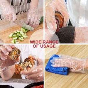 Gants en plastique jetables TPE PE de qualité alimentaire pour la cuisine, la vaisselle, le nettoyage ménager - Product Image 5