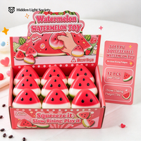 Jouet Squishy Pastèque d'été en PU, doux, à récupération lente, anti-stress, mignon, réaliste, jouet de décompression Fidget