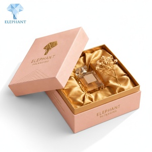Caja de Aceites Esenciales Premium, Empaque de Regalo Rígido, Papel de Arte con Laminado Mate, Forro de Terciopelo con Relieve, Color Rosa, Reciclable para Cosméticos - Product Image 1