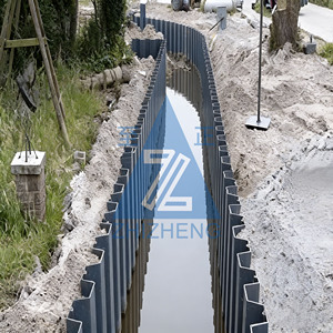 Fabrik-Bestpreis PVC-Pfahlplatten für Flussufer-Schutz, Kunststoff-PVC-Seewandpaneele, Kunststoff-Stahlpfahlpreis, Vinyl-Spundwände - Product Image 3