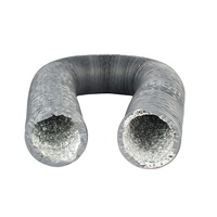 Conduit d'air flexible en aluminium PVC combiné à double couche d'échappement de ventilation