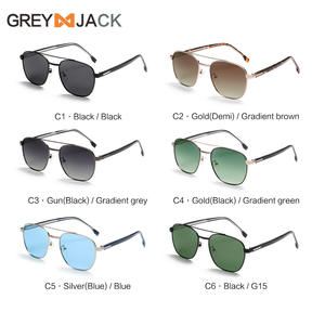 Gafas de Sol Metálicas Grises Jack G031, Polarizadas TAC UV400, Unisex, Ligeras, para Conducir y Pescar - Product Image 2