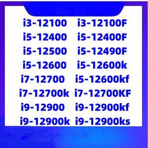 CPU de 12.ª Generación I3-12100 I3-12100F I5-12400 I5-12400F I5-12500 I5-12600k <span class=keywords><strong>I7</strong></span>-12700 <span class=keywords><strong>I7</strong></span>-12700K I9-12900 I9-<span class=keywords><strong>12900KF</strong></span> I9-12900KS - Product Image 1