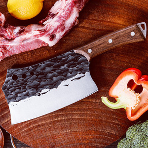 Cuchillo para cortar huesos Longquan, cuchillo de cocina tradicional hecho a mano, forjado y martillado, ultra rápido y afilado para cortar carne. - Product Image 1