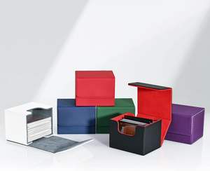 Caja de Almacenamiento para Cartas Coleccionables, Resistente, de Cuero PU, con Tapa, Ideal para Regalo - Product Image 6