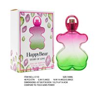 Parfum Unisexe Ours Bien-Aimé Floral Fruité Parfum Longue Durée Eau De Toilette Vaporisateur pour Hommes et Femmes Style Arabe