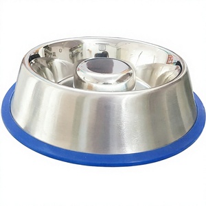 Gamelle Distributrice Automatique pour Chiens en Acier Inoxydable de Haute Qualité – Design Portable pour un Alimentation Lente des Animaux - Product Image 1