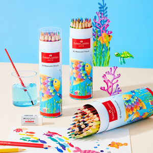 Set di Matite Colorate Acquerellabili <span class=keywords><strong>Faber</strong></span>-Castell per Bambini in Portapenne (Ideale per Studenti delle Scuole Elementari) - Product Image 5
