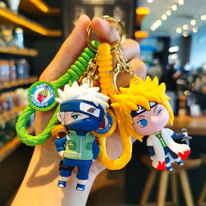Porte-clés en silicone 3D mignon <span class=keywords><strong>de</strong></span> couple <span class=keywords><strong>de</strong></span> dessins animés, non toxique, breloque pour sac d'école, accessoire <span class=keywords><strong>de</strong></span> voiture créatif, <span class=keywords><strong>figurine</strong></span> pendentif - Product Image 3