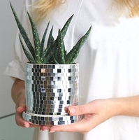 Nouveau DISCO Décoration intérieure Pot de fleurs Disco Ball Pot de fleurs Pot de fleurs en plastique