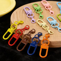 Mousquetons pivotants colorés en forme de griffe de homard – Fournitures de bricolage écologiques, légères et durables pour breloques de sac et cordons