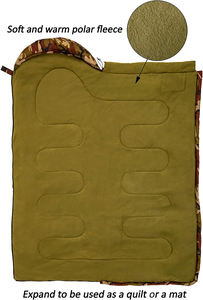 Nhà máy cung cấp giá rẻ giá ngoài trời bền ngụy trang chiến thuật mùa đông cắm trại bán buôn túi ngủ - Product Image 4