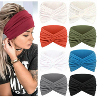 Bandeaux larges pour femmes Awumbuk, style turban, épaisseur 7,08 pouces, antidérapants, imperméables, anti-humidité, pour le sport et le yoga