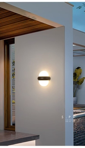 Applique murale <span class=keywords><strong>LED</strong></span> extérieure IP65 étanche noire 12W pour cour, couloir, porte d'entrée, balcon, <span class=keywords><strong>terrasse</strong></span>, hôtel - Product Image 5