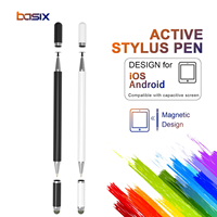 Pena Stylus Universal 3 in 1 Kapasitif untuk iPad iPhone Android Tablet Ponsel Layar Sentuh, Logo OEM Dapat Disesuaikan