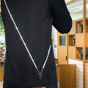 สายคล้องข้อมือประดับพลอยเป็นประกายสำหรับโทรศัพท์มือถือสายคล้องข้อมือสุดหรูสายคล้องคาดลำตัวแบบติดเพชรทั้งเส้น - Product Image 5