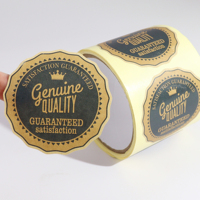 Étiquettes de logo de marque personnalisées de haute qualité Rouleaux d'autocollants ronds adhésifs imprimés Emballage de produit en vinyle holographique pour Premium Touch
