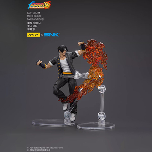 Figura de Acción Coleccionable JOYTOY <span class=keywords><strong>KOF</strong></span> 98UM Hero Team Kyo Kusanagi JT01420 Escala 1/18, Modelo Articulado - Product Image 3