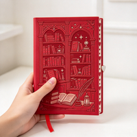 Carnet de lecture A5 à couverture rigide gaufrée, personnalisable avec impression des bords et couverture, idéal comme cadeau