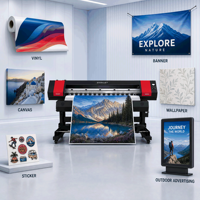 Vente directe usine : Imprimante traceur jet d'encre automatique rouleau-à-rouleau éco-solvant rapide 3,2 m pour bâches et toiles, compatible têtes XP600/I3200