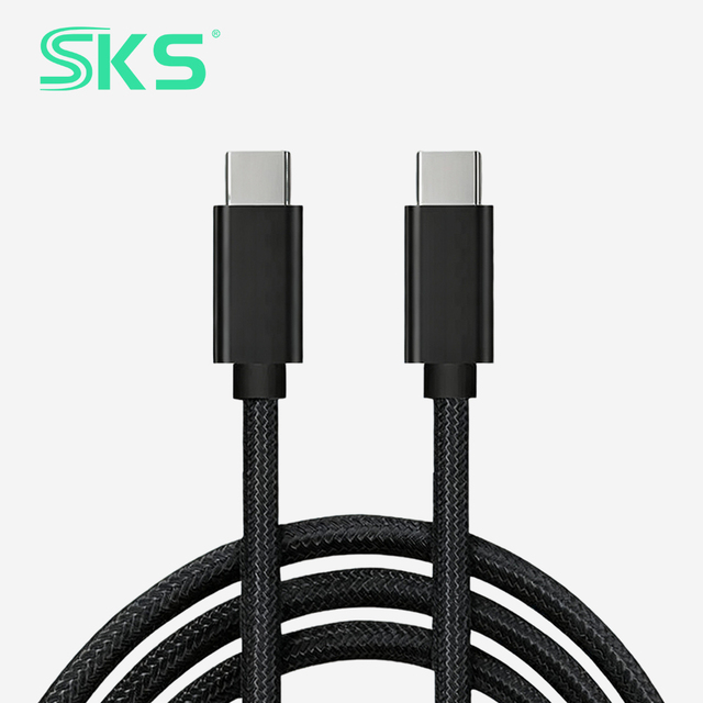 100W PD USB 3.0 Type C Male to Male Cable 5A 20V Nylon Braided Fast Charging for Tablet Laptop Power Bank IOS