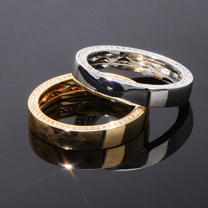 Anello in Vetro Stile Coreano YYN di Yiwu, Design di Nicchia di Lusso Leggero, Anello Unisex con Zirconi di Alta Qualità - Product Image 3