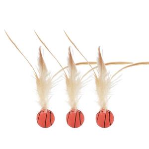 Xinle ลูกบอลขนไก่พลาสติกสำหรับ<span class=keywords><strong>แม</strong></span>วของเล่นที่มีขนแบบโต้ตอบเล่นด้วยตัวเองเป็น<span class=keywords><strong>ม</strong></span>ิตรกับสิ่งแวดล้อ<span class=keywords><strong>ม</strong></span> - Product Image 4