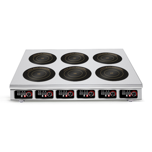 Table de cuisson électrique vitrocéramique professionnelle multi-brûleurs, 3500W par brûleur, cuisinière à pot en terre cuite 2/4/6/8 brûleurs pour la cuisson du Malatang et des plats mijotés - Product Image 6