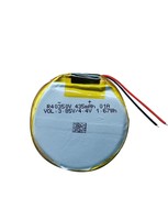 3.85V 435mAh R40350 40350 2 kabel polimer bulat Lithium Ion baterai Li-Ion untuk Speaker jam tangan pintar MP3 MP4 GPS DVR 403535 F041