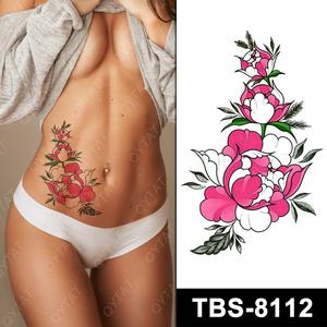 Feuille de tatouage temporaire personnalisée de qualité supérieure, non toxique, de qualité supérieure, sans danger pour la peau, transfert d'eau, art corporel, faux autocollant - Product Image 1