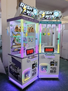Machine de jeu distributrice de peluches à monnayeur, avec <span class=keywords><strong>minuteur</strong></span> de défi 'Stop Time 7s', figurine, en métal, plastique et acrylique, version anglaise, pour intérieur - Product Image 5