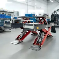 Pont élévateur automobile à double ciseaux de haute précision à technologie avancée pour alignement de roues