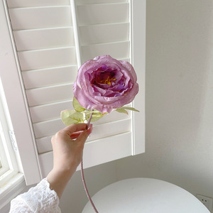 Rosas Artificiales de Seda, Ramo de Flores para Decoración de Bodas, Alta Simulación, Blanco, Rosa, Verde Champán, Rama Individual - Product Image 4