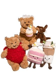 EZBABY JC Nueva Serie Colección Festiva Ramo de Novia Rosa Pastel de Cumpleaños Oso de Peluche de Pelo Corto West Highland 31cm-50cm - Product Image 1