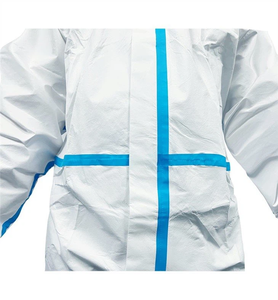 Macacão protetor impermeável microporosa descartável impermeável com capuz - Product Image 5