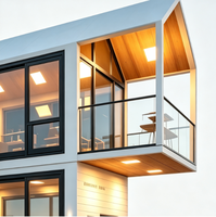 Maison conteneur moderne en kit de 20 pieds, préfabriquée et modulaire, pour site hôtelier