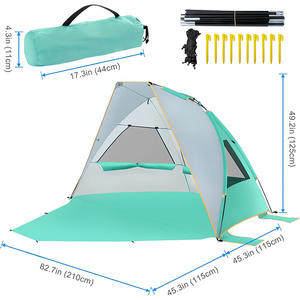 Tente de plage multifonctionnelle pliable et portable 2026, protection solaire, <span class=keywords><strong>pour</strong></span> camping en extérieur et plusieurs personnes, imperméable, idéale <span class=keywords><strong>pour</strong></span> la plage - Product Image 4