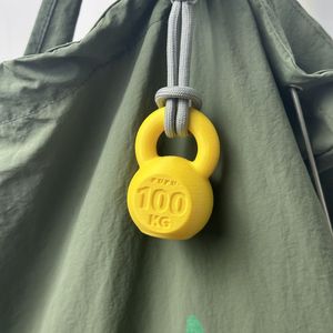 Mini Kettlebell en PVC, Accessoire Porte-clés, Pendentif Yoga, Pendentif Sportif, Cadeau Décoratif pour Activités - Product Image 3