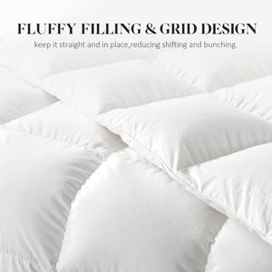 85% <strong>Duck</strong> <strong>Feather</strong> 15% <strong>Duck</strong> Down Winter <strong>Duvet</strong> with 100% Cotton Cover US Queen <strong>Size</strong> Heavyweight Bedding for Hotel and Home - Product Image 3