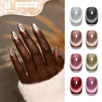 Miss Gooey Semi Permanent Hema Free 8 Couleurs Ensemble de vernis gel magnétique Longue durée Vernis à ongles œil de chat Marque privée Logo personnalisé