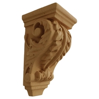 Consolades décoratives en bois massif sculptées à la main, design européen, pour hôpitaux et salons, étagères murales extérieures robustes