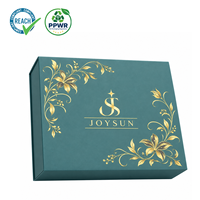 Boîte à rabat magnétique de luxe personnalisée avec estampage doré, en carton rigide vert foncé, pour emballage de perruques, extensions capillaires et produits de soin capillaire pour salons
