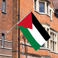 Vente en gros 3x5ft 68D/100D Polyester Drapeaux de la Palestine Personnalisables Toutes les Nations Style Fanion Livraison rapide par un fournisseur fiable