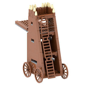 MOC5012 <span class=keywords><strong>Serie</strong></span> Militar Medieval, Camión de Bomberos con Escalera Aérea, Modelo de <span class=keywords><strong>Arma</strong></span> de Guerras, Bloques de Construcción Educativos, Juguetes de Regalo para Niños - Product Image 5