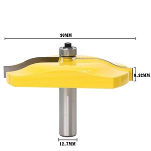 L-N003 5 #   Set di Frese per Pannelli a Rilievo 3Bit - Profilo Ogee - Gambo da 1/2 Pollici, Utensile per Falegnameria, Fresa per Tenoni - Product Image 3