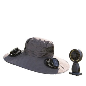 Sombrero con Ventilador Recargable Solar Estilo Hip Hop para Verano, 100% Algodón Transpirable, Ajustable, para <span class=keywords><strong>Senderismo</strong></span> y Pesca al Aire Libre - Product Image 5