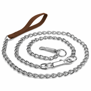 Professional Pet Suppliers Custom Metal Pet <b>Leash</b> Chew Proof <b>Dog</b> Chain <b>Leash</b> Solid Strong Pet <b>Dog</b> <b>Leash</b> with Non Slip Handle - Product Image 1