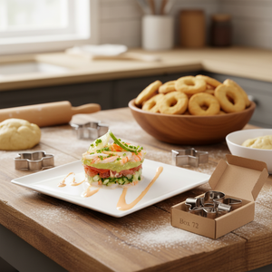 Set professionale di 6 formine per biscotti in acciaio personalizzabile stampo per biscotti per cottura utensili in metallo per biscotti creazione scatola 72 - Product Image 3