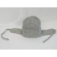 Nuevo Diseño de Gorro de Invierno de Lana Mongola Gris (Venta al Por Mayor) Modelo MONECO 2-009-sw-124 Ajustable, Transpirable e Impermeable Unisex